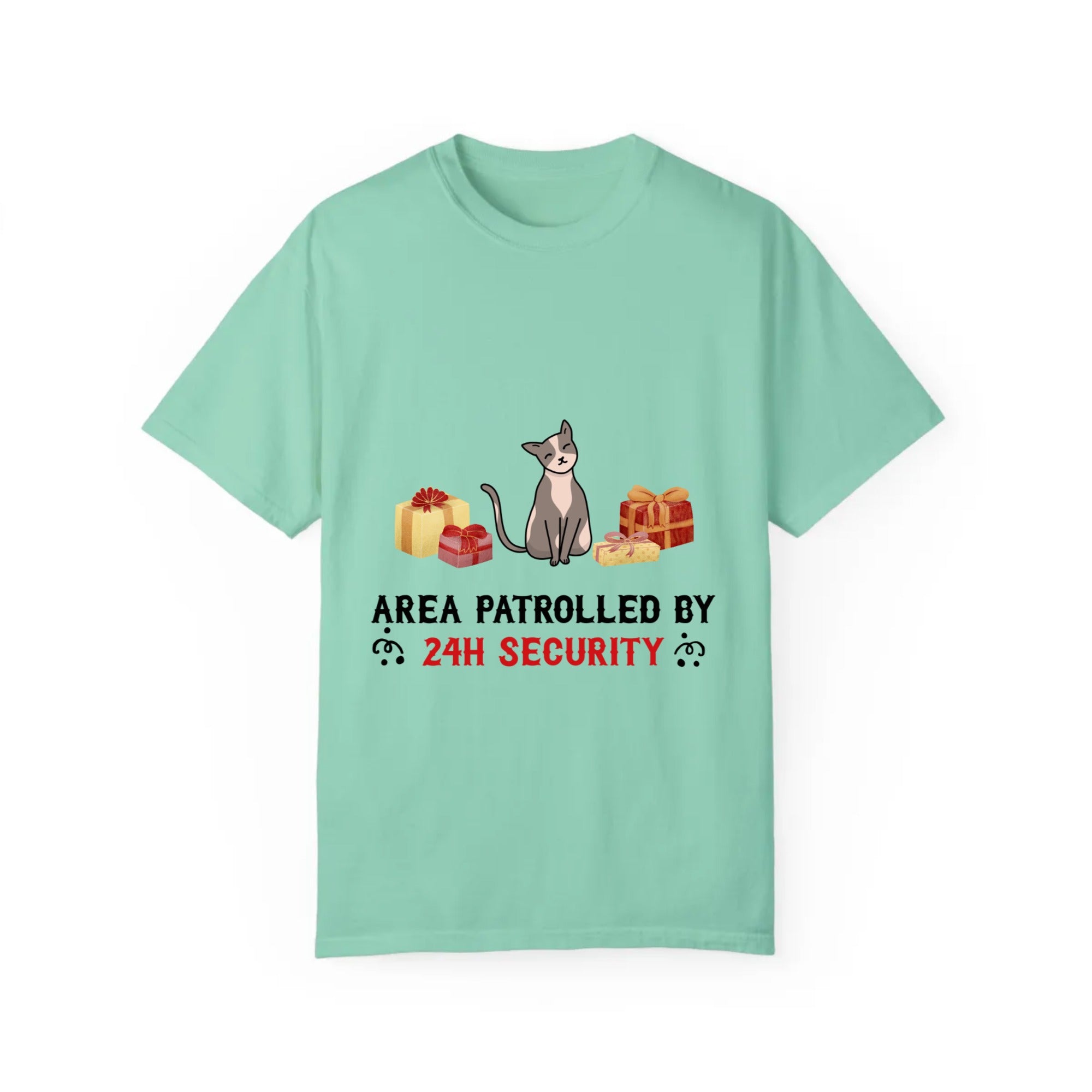 Area Patrolled by 24 Security | Unisex Garment-Dyed T-shirt